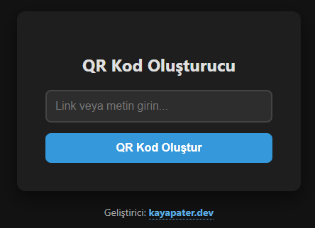 QR Kod Oluşturucu